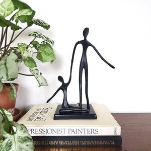 Bodrul Khalique Metal Dancers Statue, Bronze Minimalist Human Figurine,  IKEA